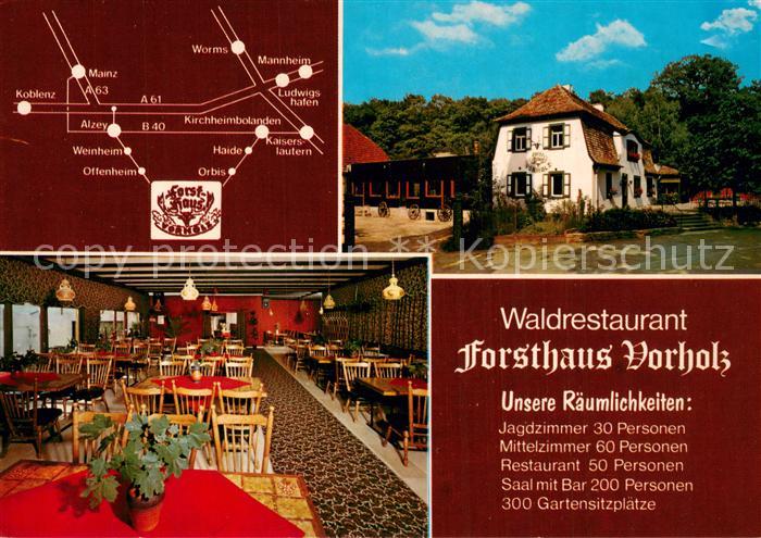 Offenheim Rheinhessen Waldrestaurant Forsthaus Vorholz Gastraum
