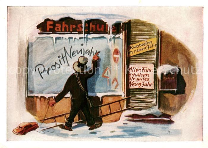 HAMBURG  CITY Fahrschule Werner Hebbel Karikatur