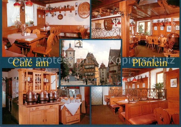 Rothenburg  Tauber Cafe Weinstube Ploenlein Gastraeume