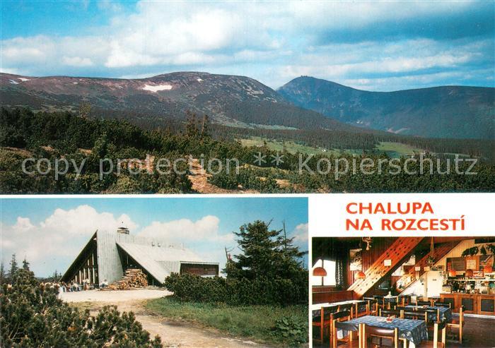 Riesengebirge Krkonose Karkonosze Panorama Chalupa na Rozcesti Klinove bouda Vyr