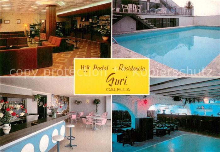 Calella de Mar ES Hostal Residencia Guri Pool Bar Foyer