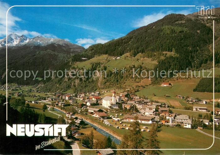 Neustift Stubaital Tirol Fliegeraufnahme