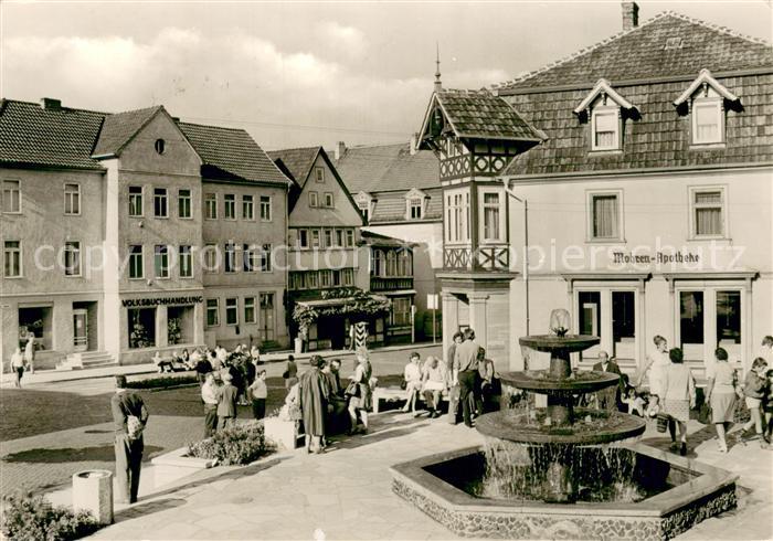 Bad Salzungen Am Markt Brunnen Mohren Apotheke