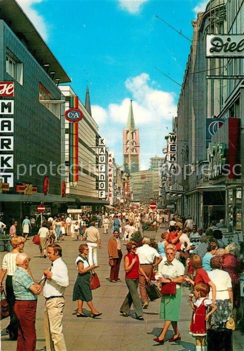 GELSENKIRCHEN NRW Bahnhofstrasse Fussgaengerzone