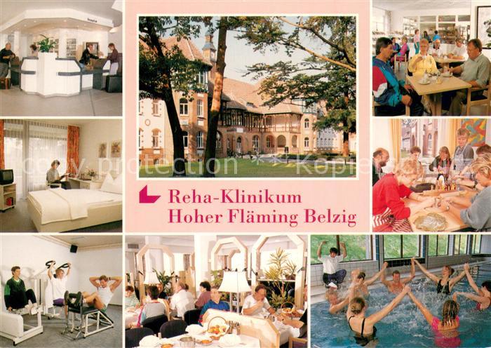 Belzig Bad Reha Klinikum Hoher Flaeming Rezeption Zimmer Fitnessraum Speisesaal