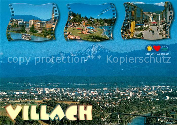 Villach Kaernten Panorama Teilansichten