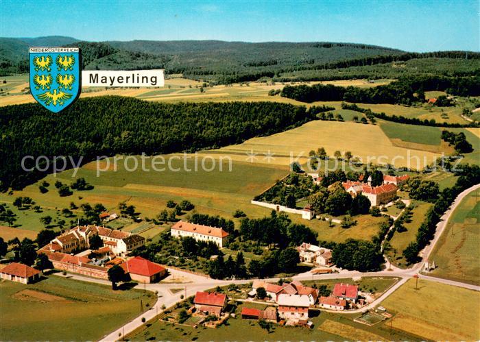 Mayerling Baden Altes Jagdschloss Karmeliterinnenkloster Fliegeraufnahme
