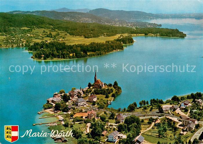 Maria Woerth Woerthersee Fliegeraufnahme