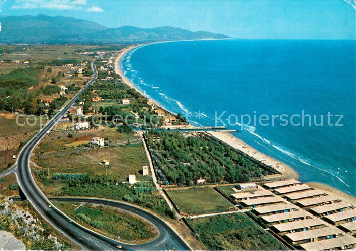 Terracina Lazio IT Via Flacca Fliegeraufnahme