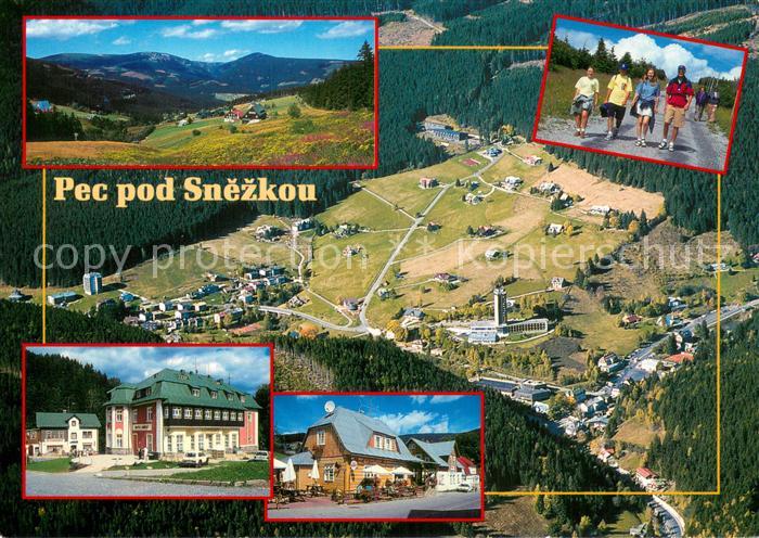 Pec pod Snezkou Riesengebirge Fliegeraufnahme Teilansichten