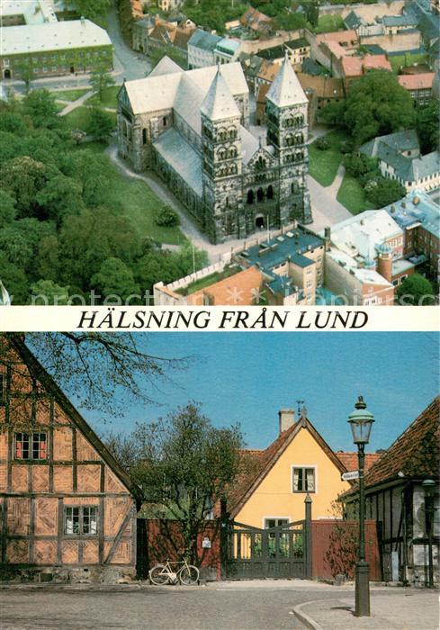 Lund Denmark Fliegeraufnahme Ortspartie