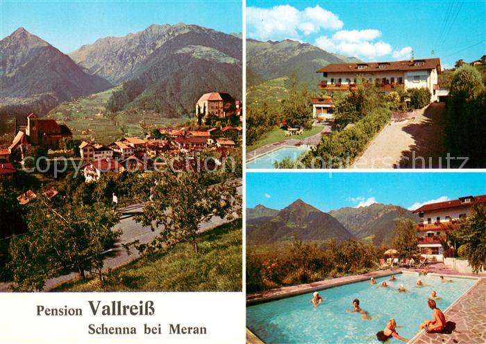 Schenna Meran Pension Vallreiss Pool Panorama
