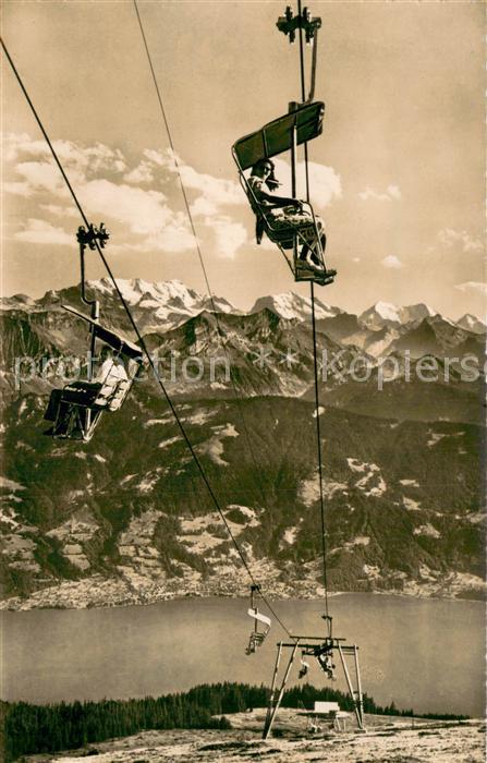 Sessellift Chairlift Telesiege Beatenberg Niederhorn