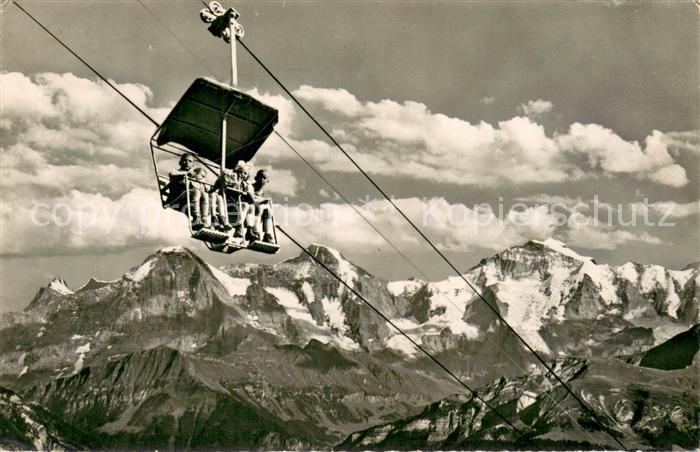 Sessellift Chairlift Telesiege Beatenberg Niederhorn