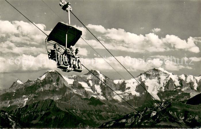Sessellift Chairlift Telesiege Beatenberg Niederhorn