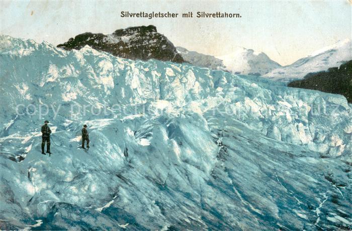 Gletscher Silvrettagletscher mit Silvretthorn