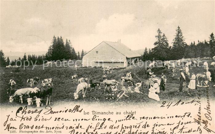 Bauernhof Le Dimanche au Chalet Küche in freien