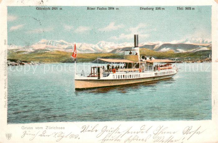 Dampfer Binnenschifffahrt Zuerichsee