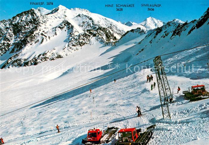 Skilift Schlepplift Remontees-Mecaniques Schnalstaler Gletscherbahn Hochjochglet