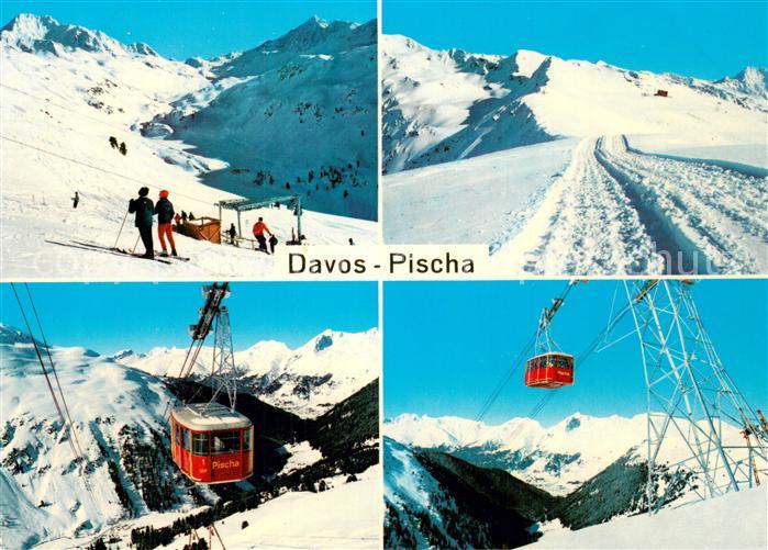 Seilbahn Cable-Car Telepherique Davos Pischa