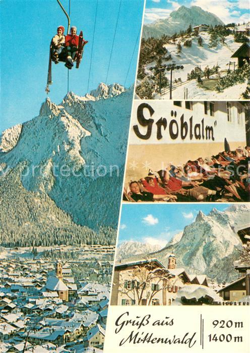 Sessellift Chairlift Telesiege Mittenwald Groeblalm