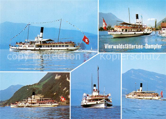 Dampfer Binnenschifffahrt Vierwaldstaettersee Gallia Uri Stadt Luzern