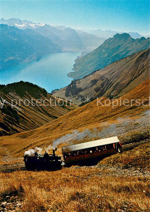 Bergbahn Brienz Rothornbahn auf Talfahrt Brienzersee