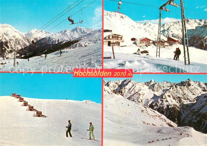 Sessellift Chairlift Telesiege Hochsoelden oetztal Tirol