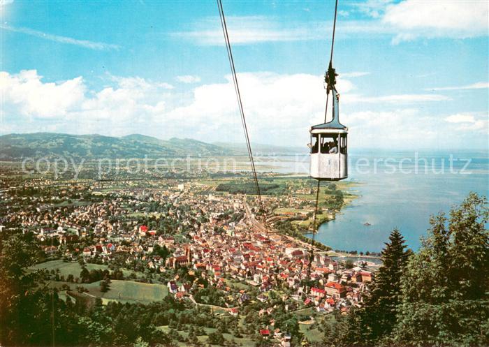 Seilbahn Cable-Car Telepherique Pfaenderbahn mit Bregenz a. B.
