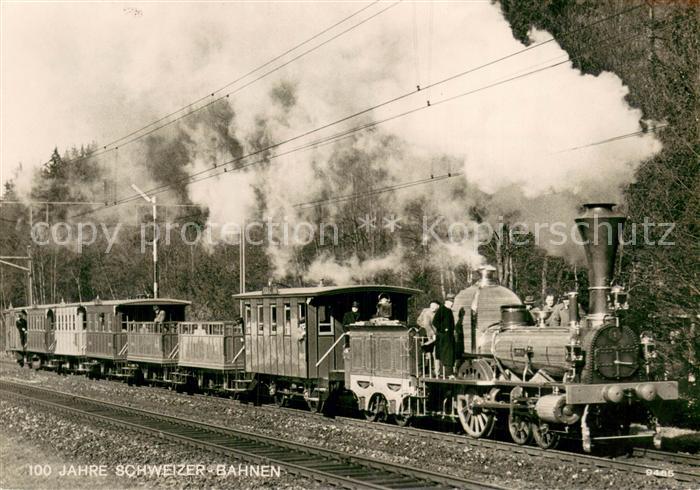 Eisenbahn 100 Jahre Schweizer Eisenbahn Spanisch Broetli Bahn
