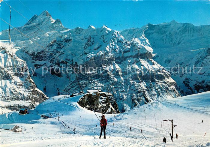 Skilift Schlepplift Remontees-Mecaniques Grindelwald First Oberjoch