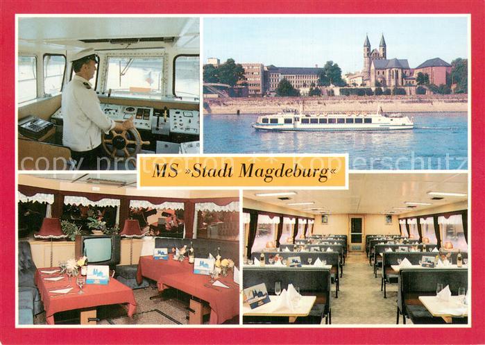 Dampfer Binnenschifffahrt MS Stadt Magdeburg