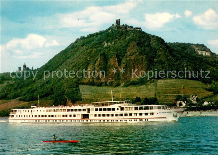 Dampfer Binnenschifffahrt Drachenfels mit M.S.Nederland