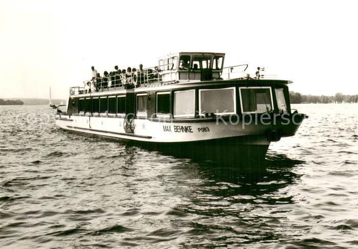 Dampfer Binnenschifffahrt BAD SAAROW PIESKOW Kr. Fuerstenwalde  MAX BEHNKE P083