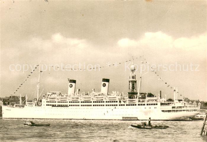 Dampfer Oceanliner Hamburg MS ITALIO