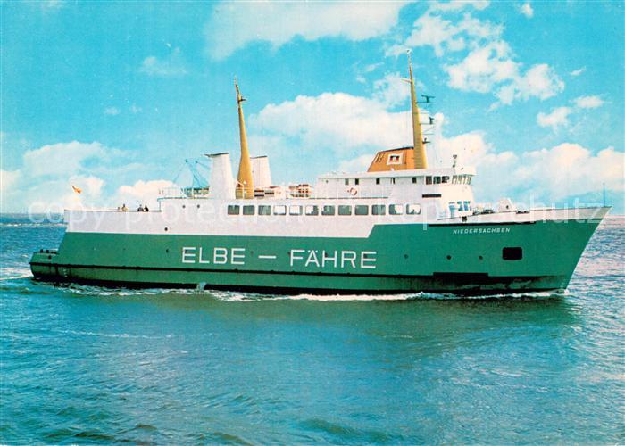 Faehre Ferry Bac Traghetto-- ELBE FaeHRE Cuxhaven Brunsbuettel MS Niedersachsen