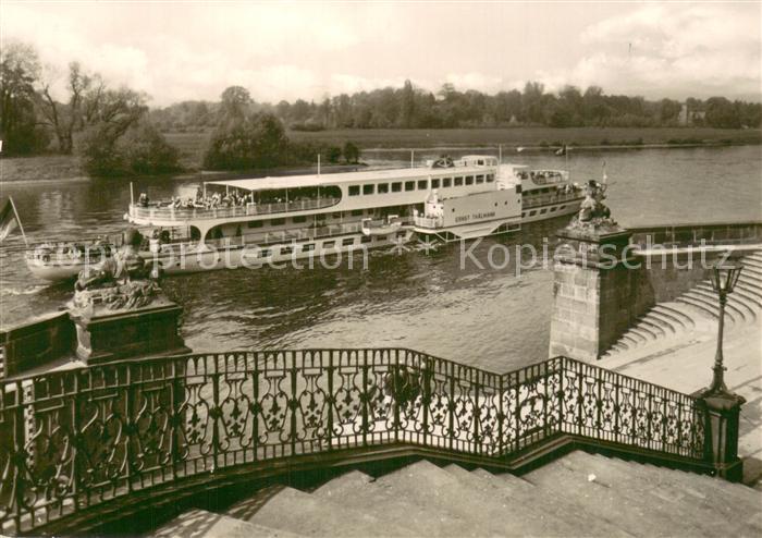 Dampfer Binnenschifffahrt Dresden Pillnitz MS Ernst Thaelmann