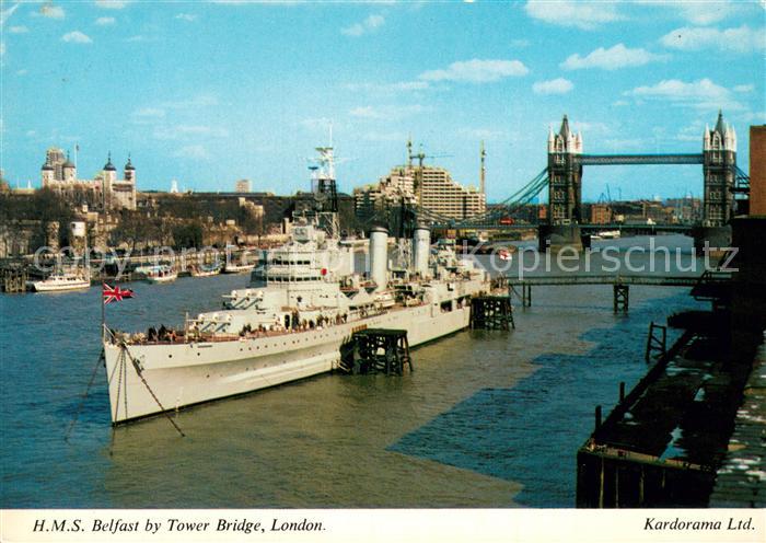 Dampfer Oceanliner H.M.S. Belfast by Tower Bridge London