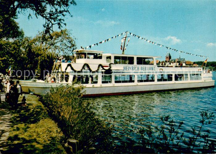 Dampfer Binnenschifffahrt Heinrich Der Loewe Ratzeburger See