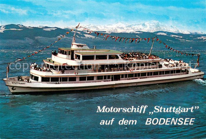 Dampfer Oceanliner Motorschiff STUTTGART auf dem Bodensee