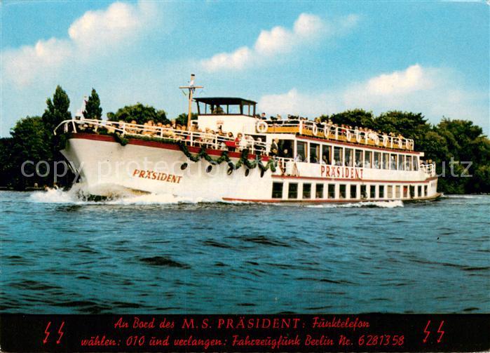 Dampfer Binnenschifffahrt MS PRESIDENT