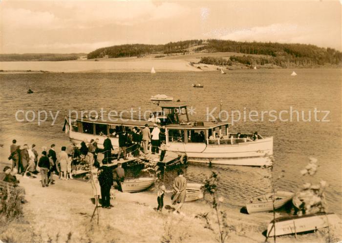 Dampfer Binnenschifffahrt MS VOGTLAND Talsperre Poehl Kr.Plauen Vogtland