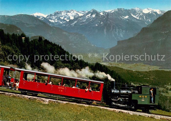 Bergbahn Brienz Rothorn Bahn Blick gegen Haslital