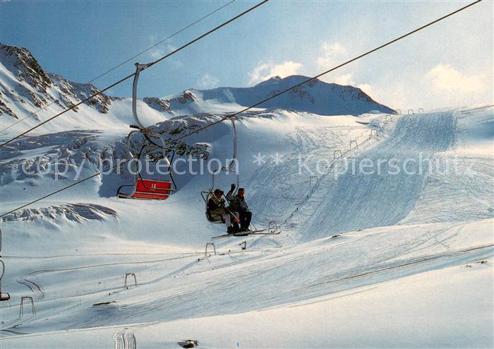 Sessellift Chairlift Telesiege Pitztaler Gletscherschigebiet Mittelbergerjoch