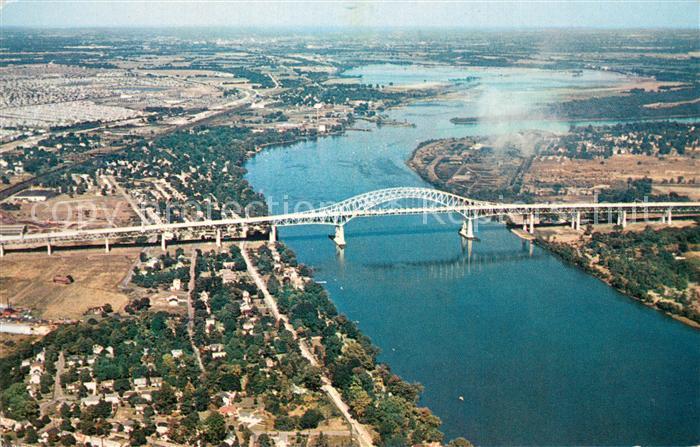 Pennsylvania Turnpike Delaware River Bridge Air view