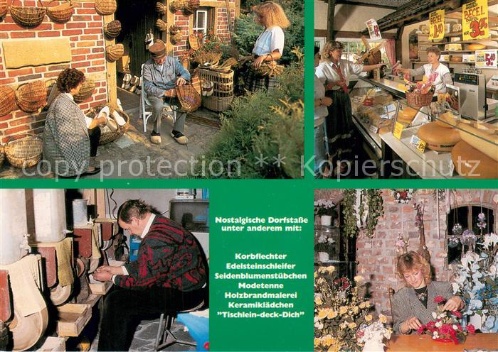 Legden Dorf Muensterland Korbflechter Edelsteinschleifer Seidenblumenstuebchen V