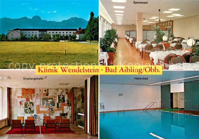 Bad Aibling Klinik Wendelstein Speisesaal Empfangshalle Hallenbad