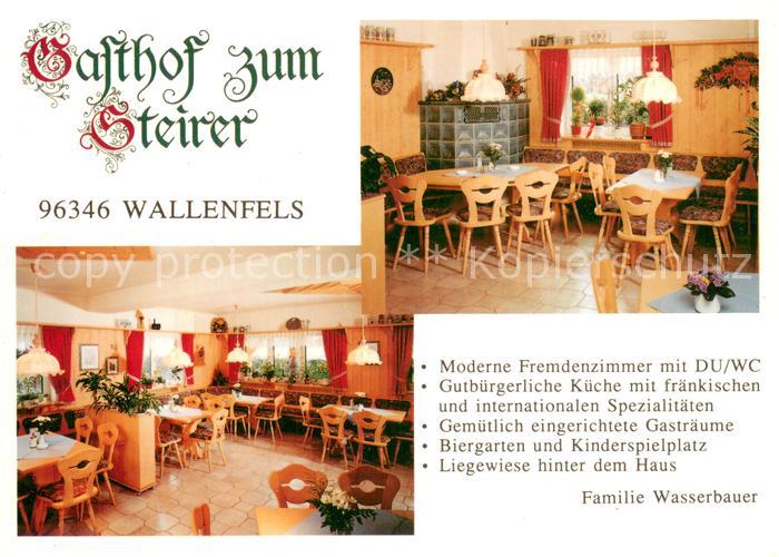 Wallenfels Oberfranken Gasthof zum Steirer Gastraeume
