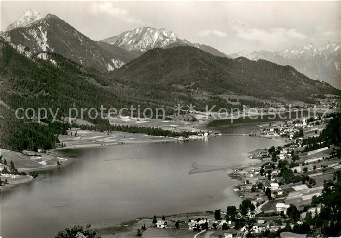 Weissensee Kaernten Fliegeraufnahme