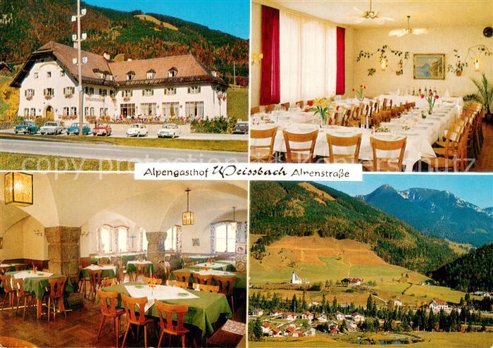 Weissbach Alpenstrasse Alpengasthof Weissbach Festbankett Gaststube Panorama